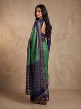 MIMOSA Sapphire Mysore Silk Saree — pose 7 styling detail