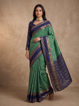 MIMOSA Sapphire Mysore Silk Saree — pose 9 styling detail
