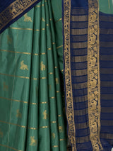 MIMOSA Sapphire Mysore Silk Saree — fleets shot full lifestyle