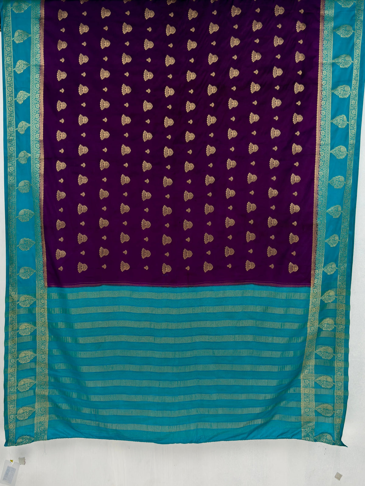 MIMOSA Jamun Mysore Silk Saree — pallu and zari work detail
