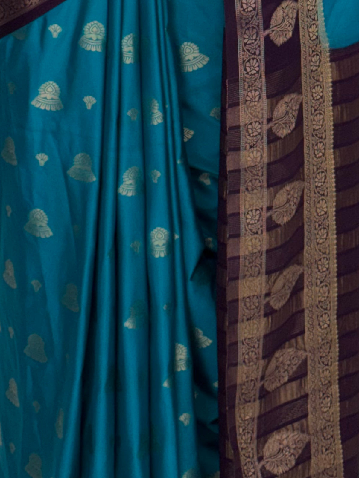 MIMOSA Sapphire Mysore Silk Saree — fleets shot full lifestyle