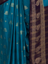 MIMOSA Sapphire Mysore Silk Saree — fleets shot full lifestyle