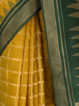 MIMOSA Mustard Banarasi Saree — fleets shot full lifestyle