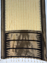 MIMOSA Tussar Banarasi Saree — pallu and zari work detail