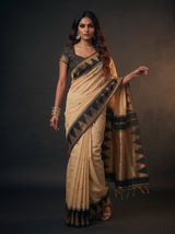 MIMOSA Tussar Banarasi Cotton Saree — pose 9 styling detail