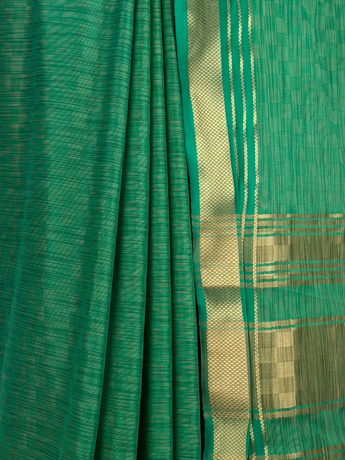 MIMOSA Rama Mysore Silk Crepe Saree — fleets shot full lifestyle