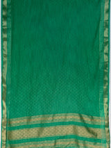 MIMOSA Rama Mysore Silk Crepe Saree — pallu and zari work detail
