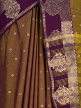 MIMOSA Jamun Banarasi Saree — fleets shot full lifestyle