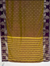 MIMOSA Jamun Banarasi Saree — pallu and zari work detail
