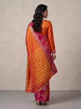 MIMOSA Rani Banarasi Saree — pose 2 styling detail