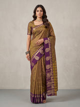 MIMOSA Banarasi Saree — front view on mannequin