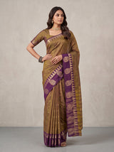 MIMOSA Banarasi Saree — pose 4 styling detail