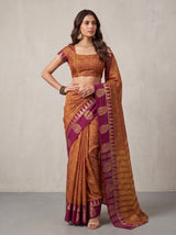 MIMOSA Banarasi Saree — pose 4 styling detail