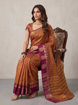 MIMOSA Banarasi Saree — pose 8 styling detail