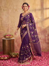 MIMOSA Jamun Jaipur Saree — pose 6 styling detail