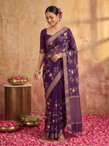 MIMOSA Jamun Jaipur Saree — pose 9 styling detail
