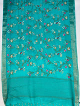 MIMOSA Rama Jaipur Saree — pallu and zari work detail