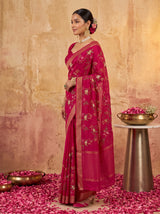 MIMOSA Rani Jaipur Saree — pose 3 styling detail