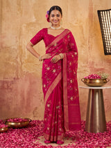 MIMOSA Rani Jaipur Saree — pose 4 styling detail