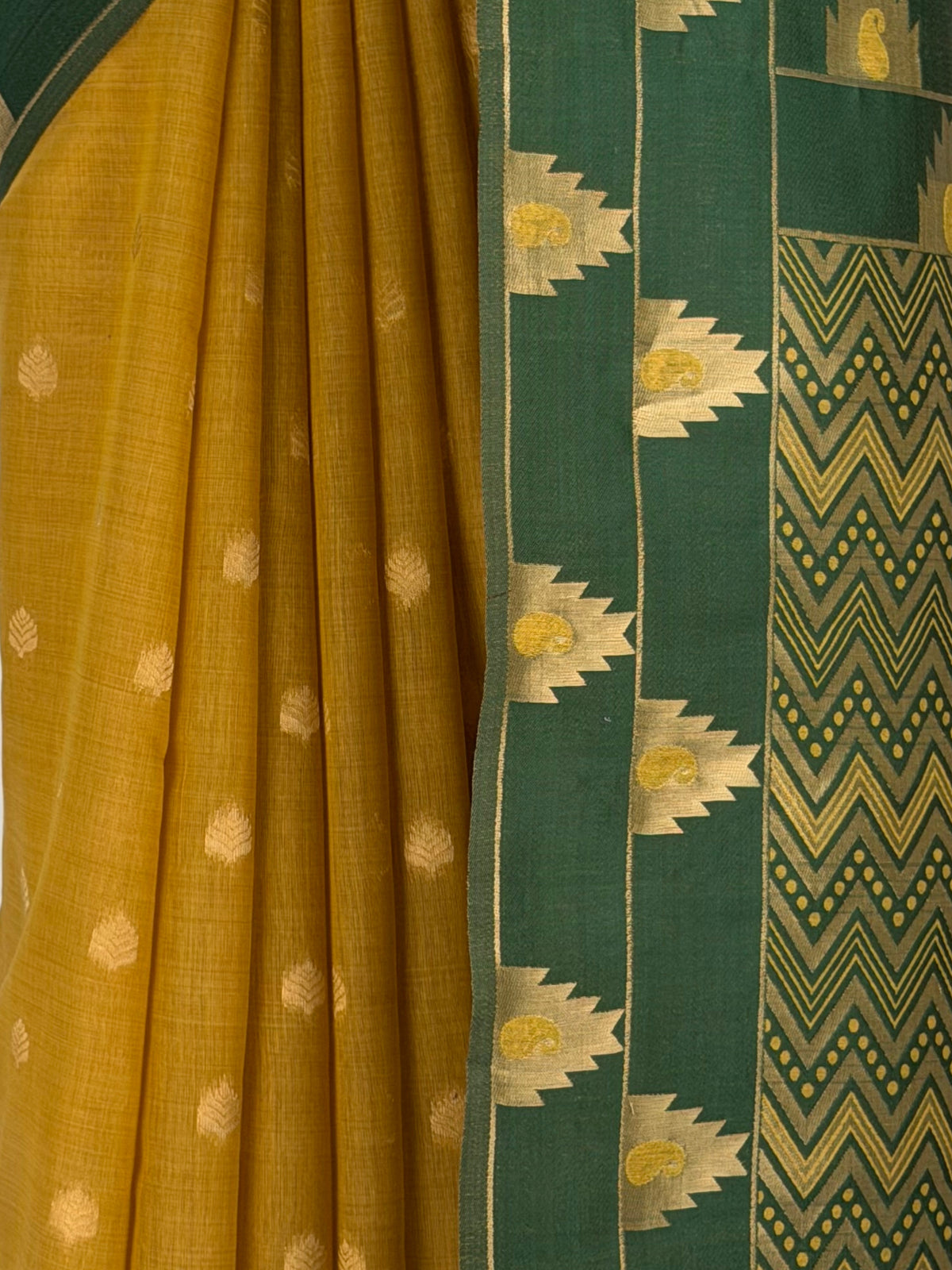 MIMOSA Mustard Banarasi Saree — fleets shot full lifestyle