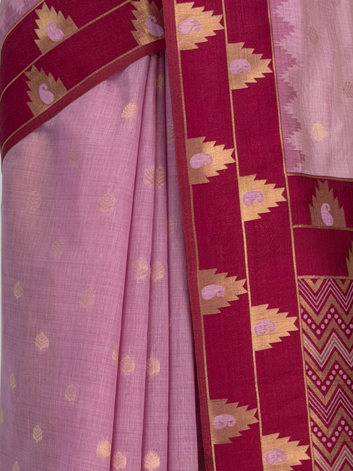 MIMOSA Pink Banarasi Saree — fleets shot full lifestyle