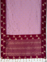 MIMOSA Pink Banarasi Saree — pallu and zari work detail