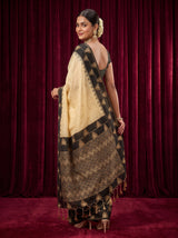 MIMOSA Tussar Banarasi Saree — pose 7 styling detail