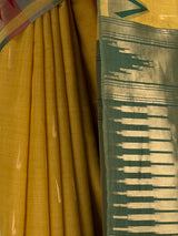 MIMOSA Mustard Banarasi Saree — fleets shot full lifestyle