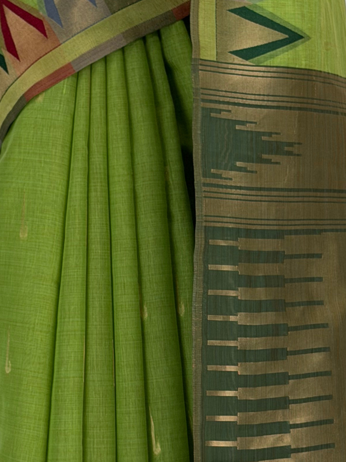MIMOSA Pista Banarasi Saree — fleets shot full lifestyle