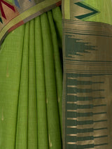 MIMOSA Pista Banarasi Saree — fleets shot full lifestyle