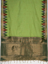 MIMOSA Pista Banarasi Saree — pallu and zari work detail