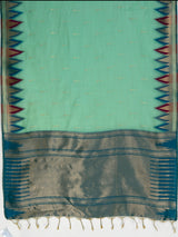 MIMOSA Rama Banarasi Saree — pallu and zari work detail
