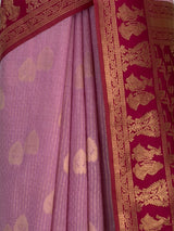 MIMOSA Pink Banarasi Saree — fleets shot full lifestyle