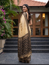 MIMOSA Tussar Banarasi Saree — pose 7 styling detail