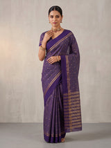 MIMOSA Jamun Bhagalpuri Tussar silk Tussar Silk Saree — pose 10 styling detail