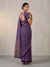 MIMOSA Jamun Bhagalpuri Tussar silk Tussar Silk Saree — pose 7 styling detail