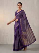 MIMOSA Jamun Bhagalpuri Tussar silk Tussar Silk Saree — pose 9 styling detail