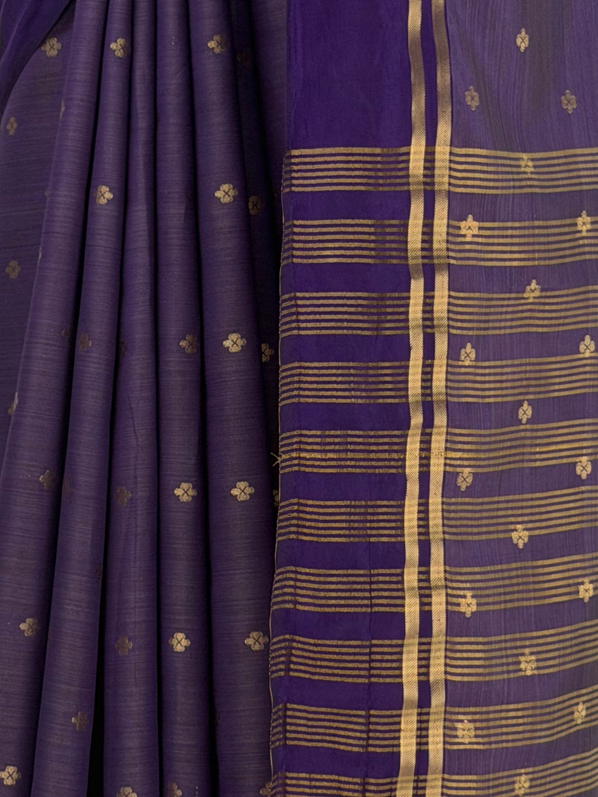 MIMOSA Jamun Bhagalpuri Tussar silk Tussar Silk Saree — fleets shot full lifestyle