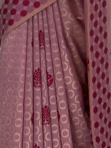 MIMOSA Pink Banarasi Cotton Saree — fleets shot full lifestyle