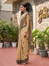 MIMOSA Tussar Banarasi Cotton Saree — saree shot pallu body