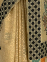 MIMOSA Tussar Banarasi Cotton Saree — fleets shot full lifestyle