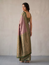 MIMOSA Magenta Kanjivaram Saree — pose 7 styling detail