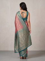 MIMOSA Rani Kanjivaram Art Silk Saree — Saree shot pallu and body