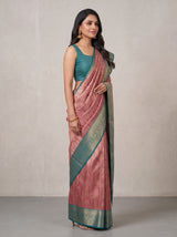 MIMOSA Rani Kanjivaram Saree — pose 3 styling detail
