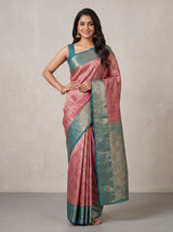 MIMOSA Rani Kanjivaram Saree — pose 4 styling detail