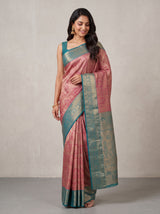 MIMOSA Rani Kanjivaram Saree — pose 9 styling detail