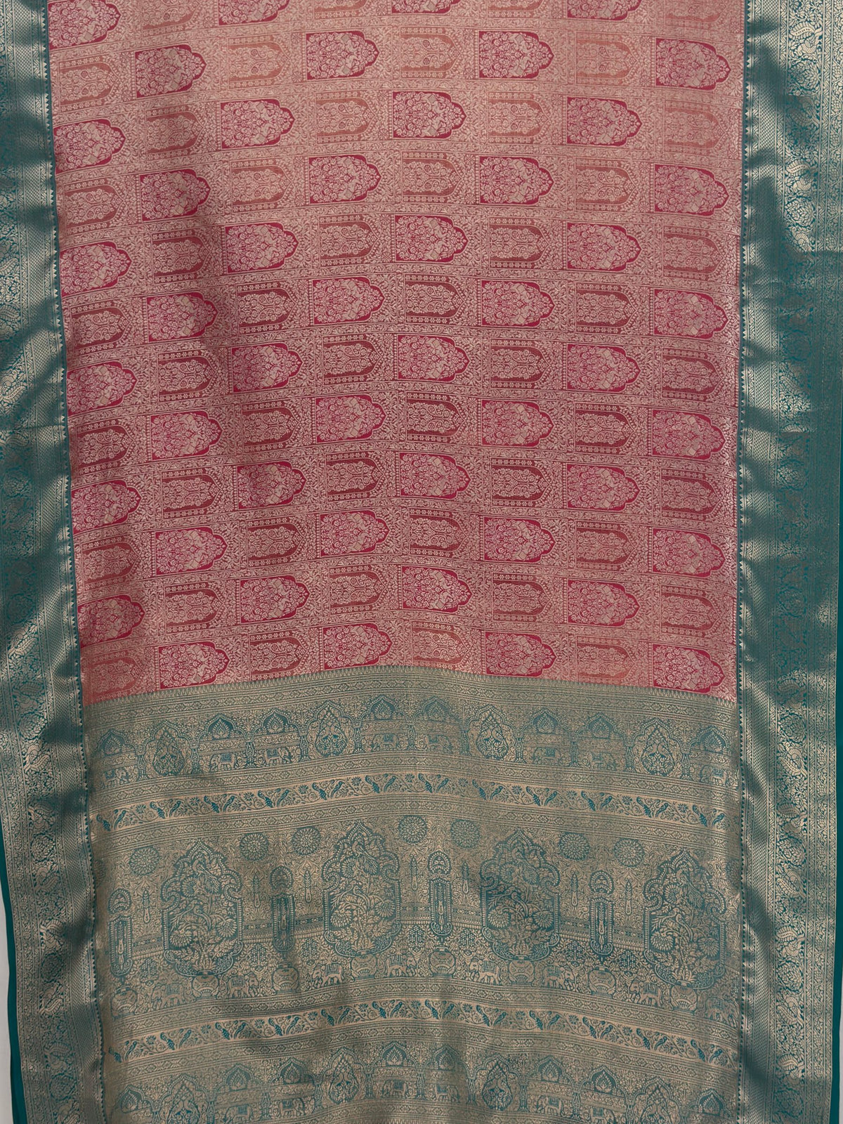 MIMOSA Rani Kanjivaram Saree — pallu and zari work detail