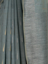 MIMOSA Grey Banarasi Saree — fleets shot full lifestyle