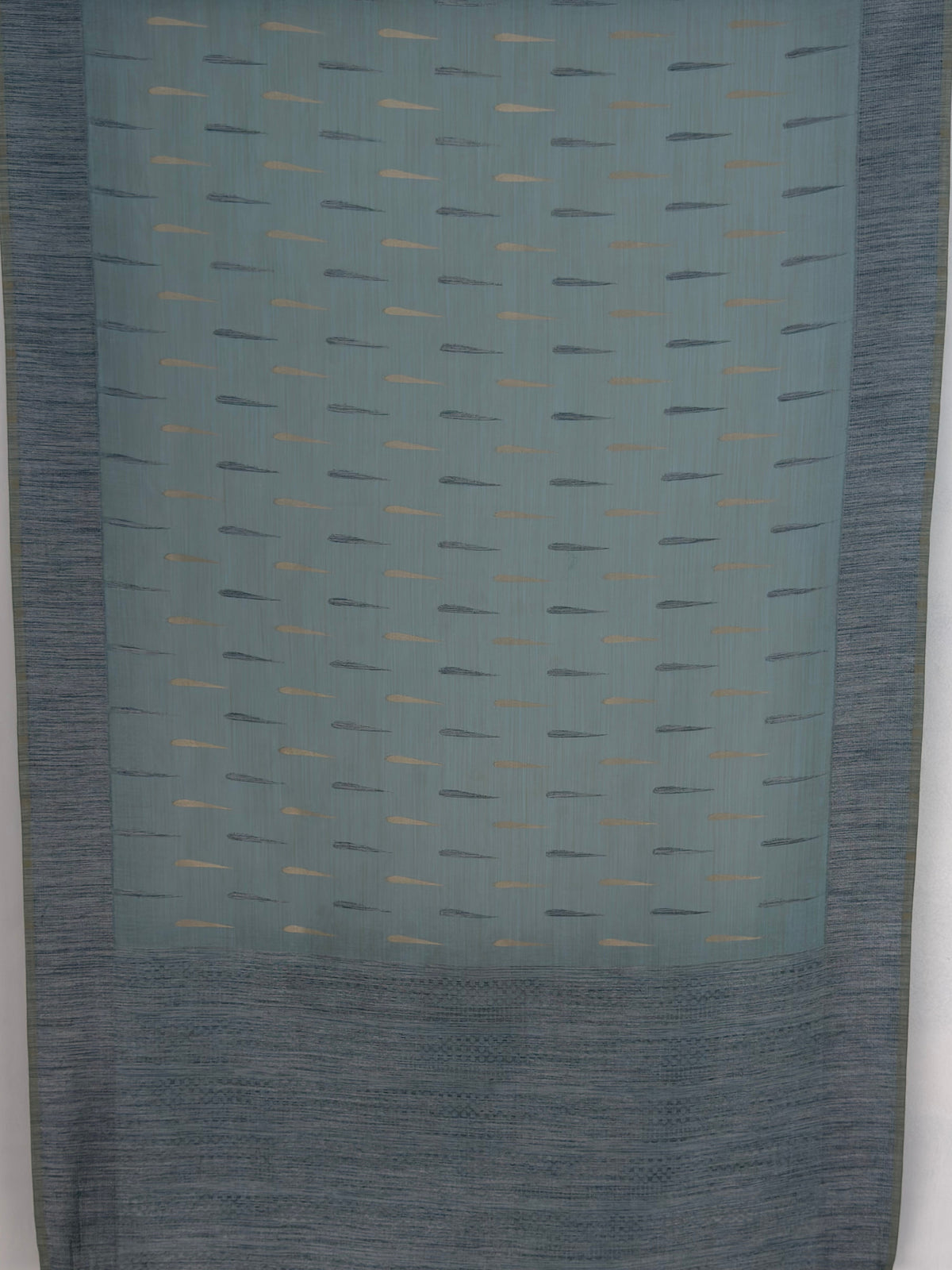 MIMOSA Grey Banarasi Saree — pallu and zari work detail