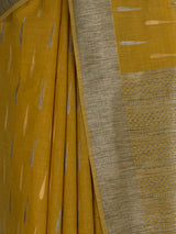 MIMOSA Mustard Banarasi Saree — fleets shot full lifestyle
